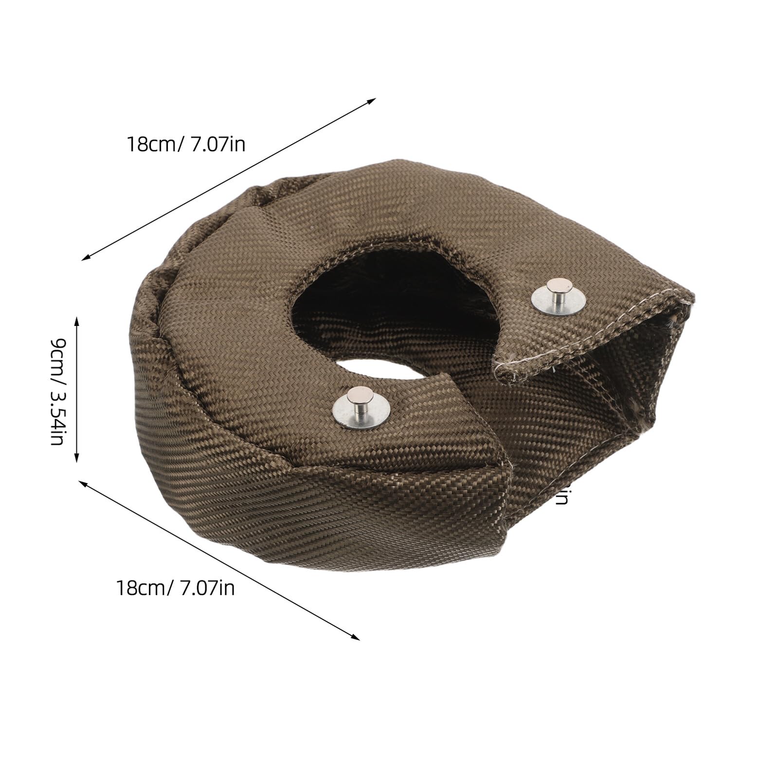 ORFOFE Copertura Motore Turbo Blanket T3 Scudo Termico Resistente Alte Temperature, Protezione Turbocompressore per Motori Diesel, Riduzione Rumore e Sicurezza Motore Automobili