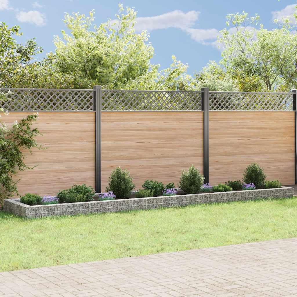 Cesta de alambre galvanizado para jardín como maceta de gaviones de acero y robusta cesta de gaviones de 500 x 100 x 20 cm