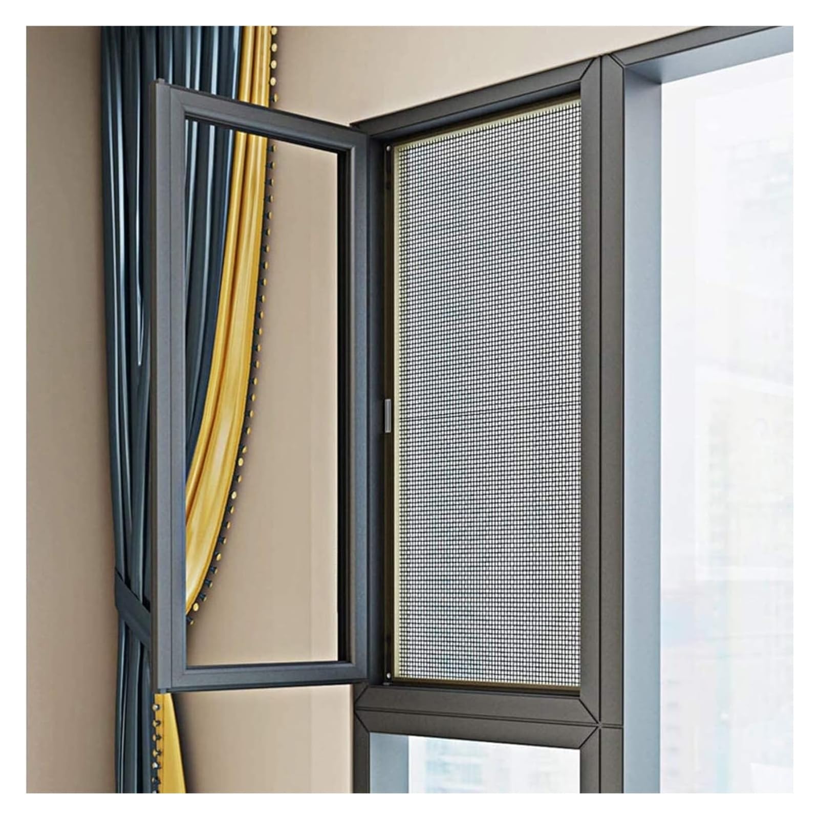 Edelstahl-Mesh-Rolle, fein gewebter Draht, 34 Maschen für Luftziegelbelüftung, 0,9 x 300 cm, langlebiges Material für Heimwerker- und Bastelprojekte