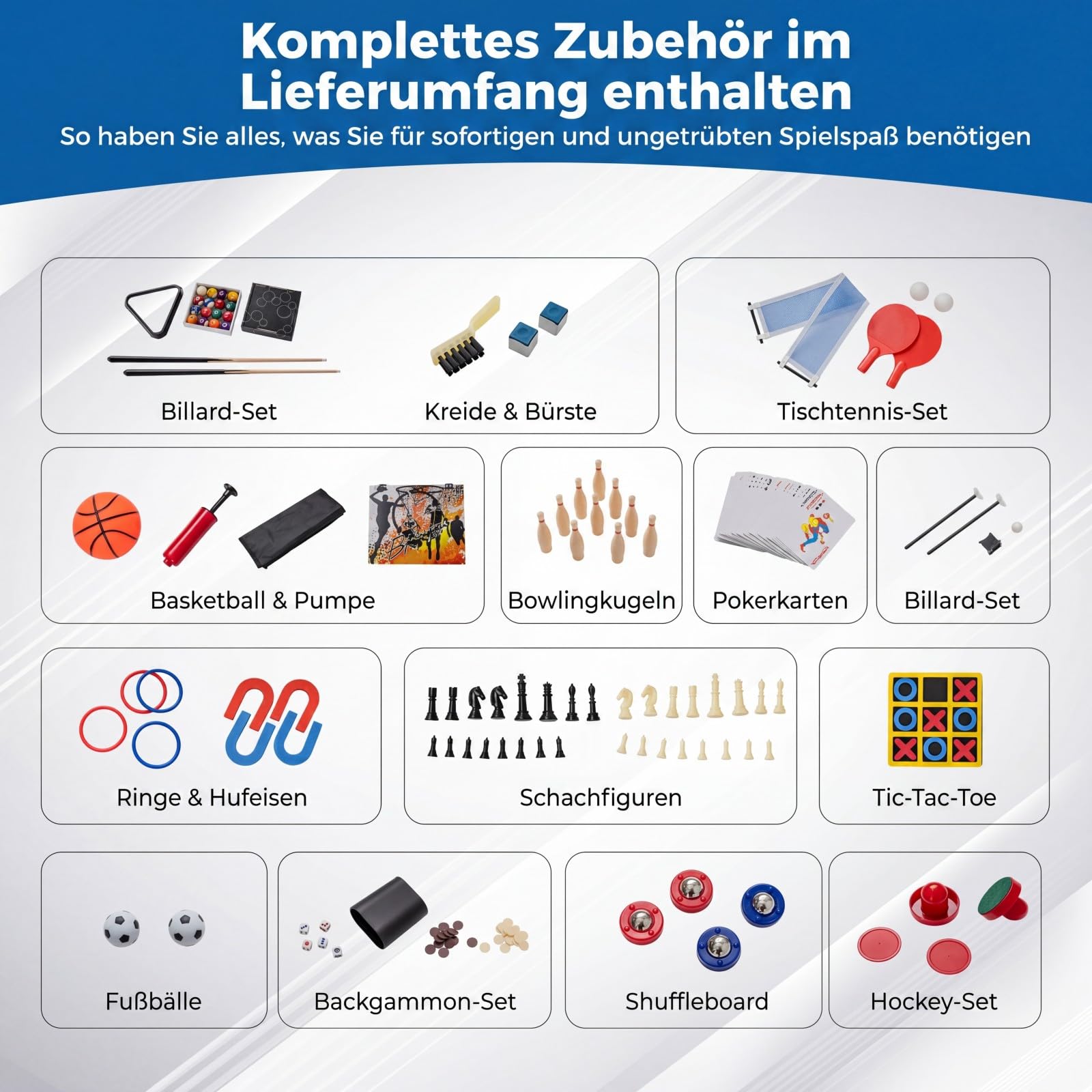 COSTWAY Zestaw stołowy 14 w 1, wielofunkcyjny, z piłkarzykami, hokejem, bilardem, tenisem stołowym, kręgielnim, shuffleboardem, szachami, kobietami i backgammonami, stół kombi dla dzieci i dorosłych