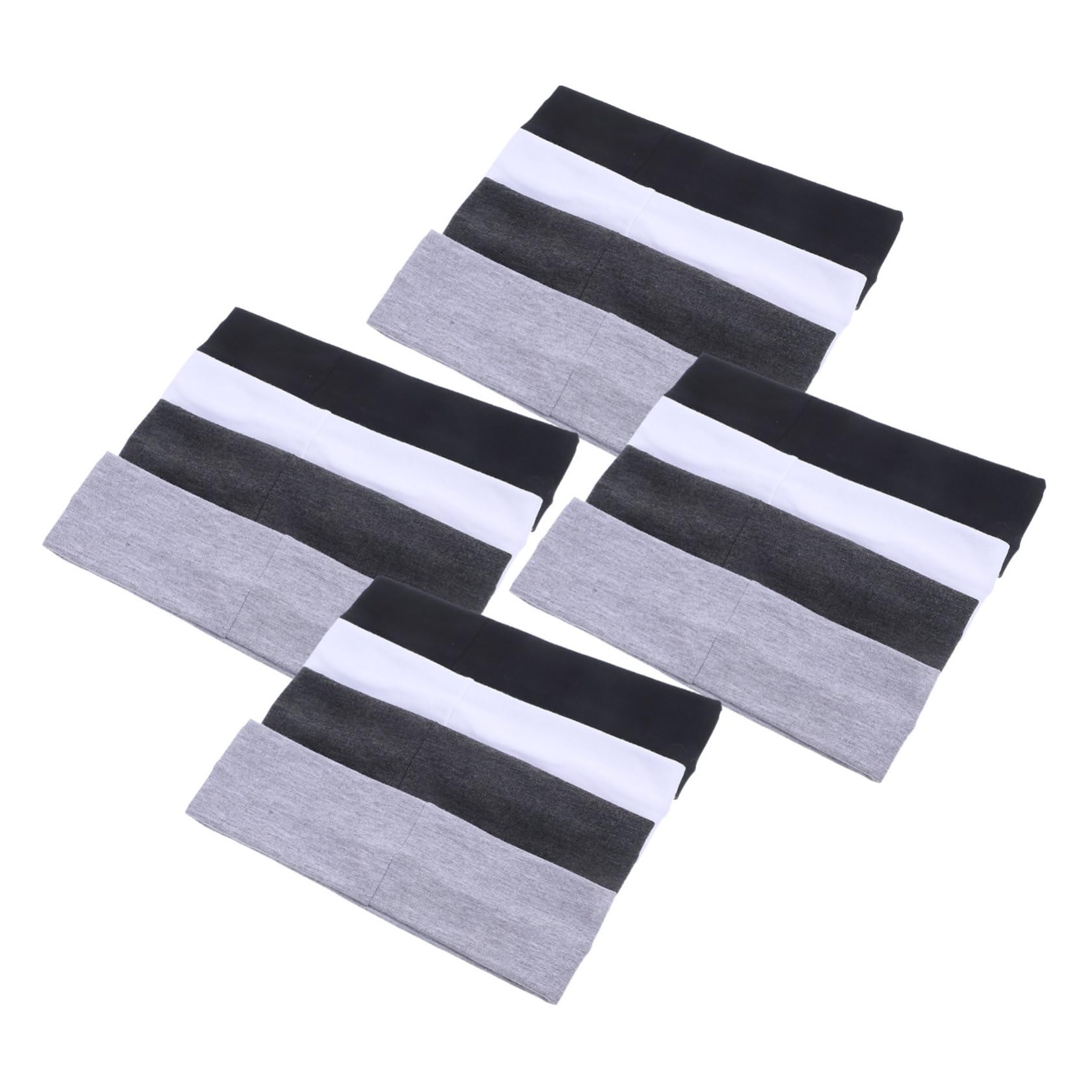 Fasce per Capelli Sportive 16 Pezzi, Poliestere Spandex, Colori Solidi | Allenamento e Yoga, Fascia Larga Comoda Riutilizzabile, Tiene Capelli Lontani da Viso e Occhi