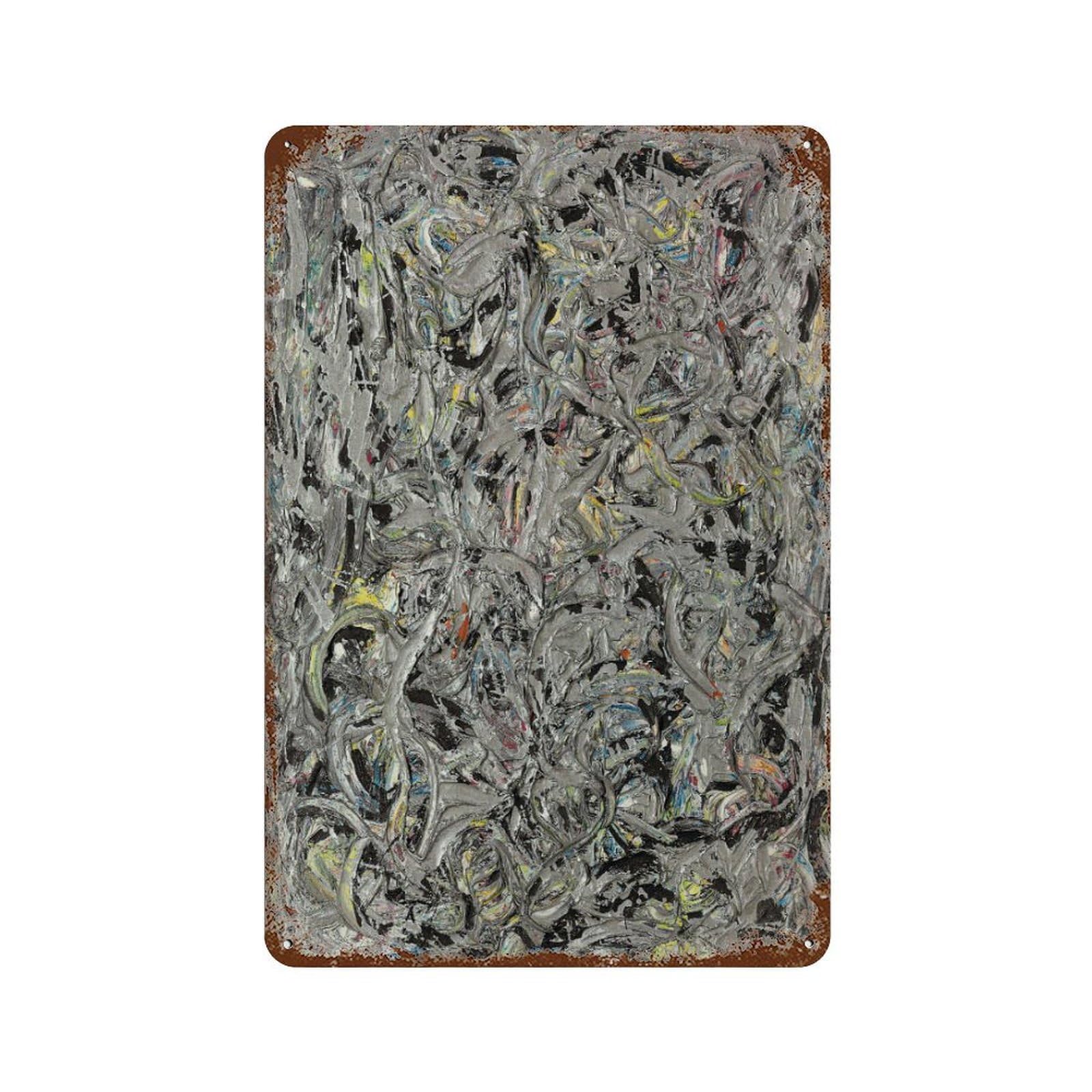xiaoxiaoshen Jackson Pollock Abstract Expressionist3 Wall Decor Art Metal Tin Poster Modern Home Decor Art Home Bar Shop Decorations Vintage Sign 30x20cm