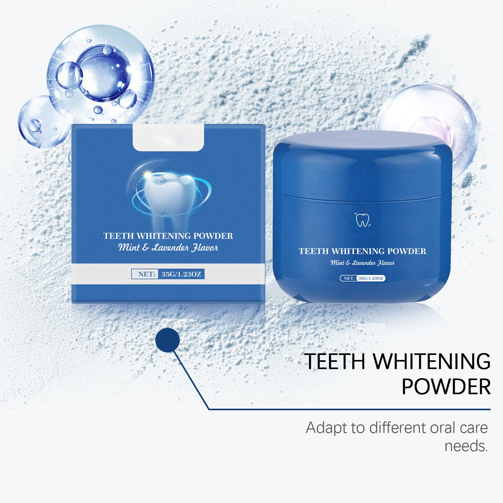 Parly Brightening Deluxe Remineralizing Tooth Powder, Nano Hydroxyapatite Whitening Powder, Gentle Smiles Dental Care Dust, Nano Mineral Tooth Powder, Safe toothpaste Nursing powder (7Stück)