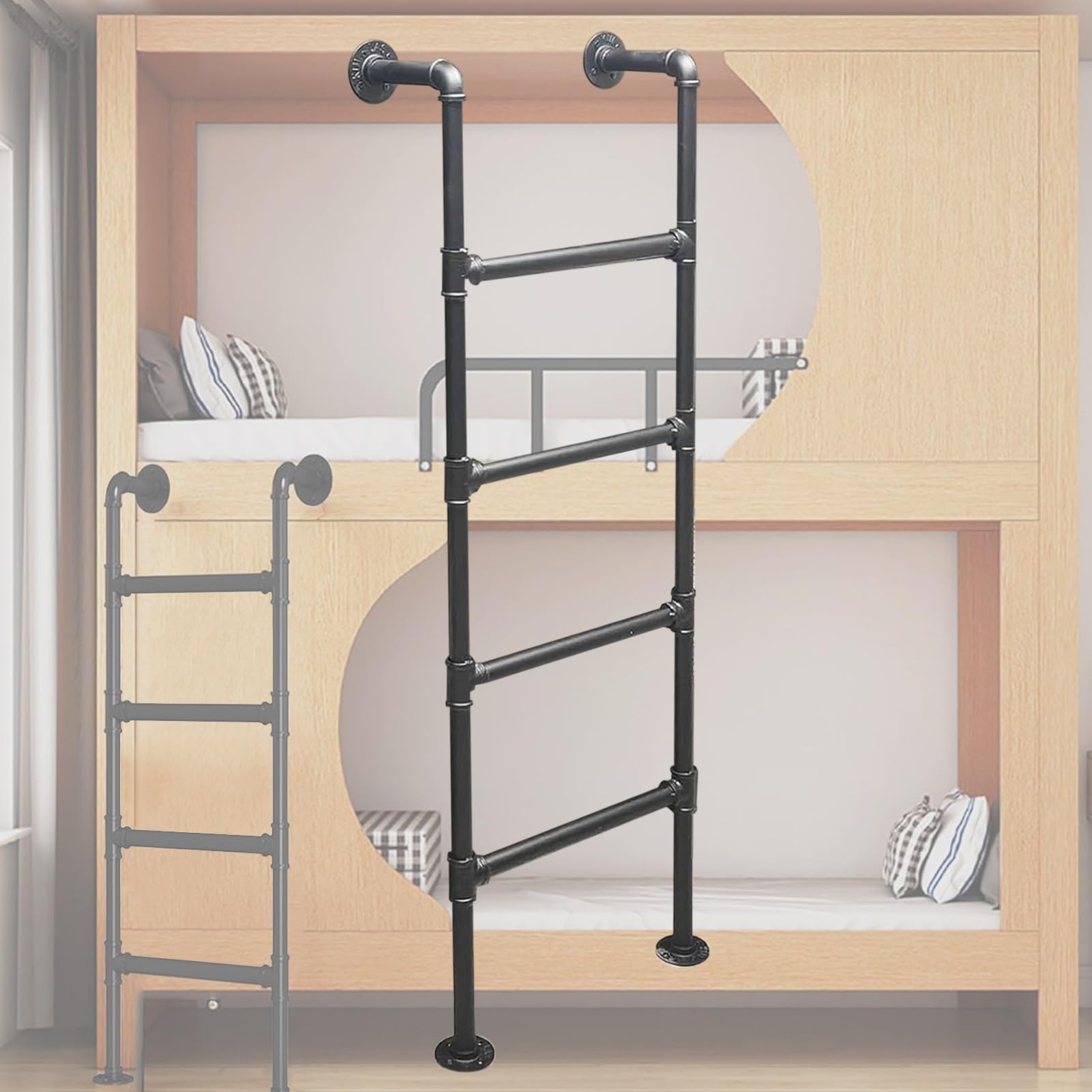 Échelle pour lits superposés de camping-car gain de place pour optimiser l'habitacle
