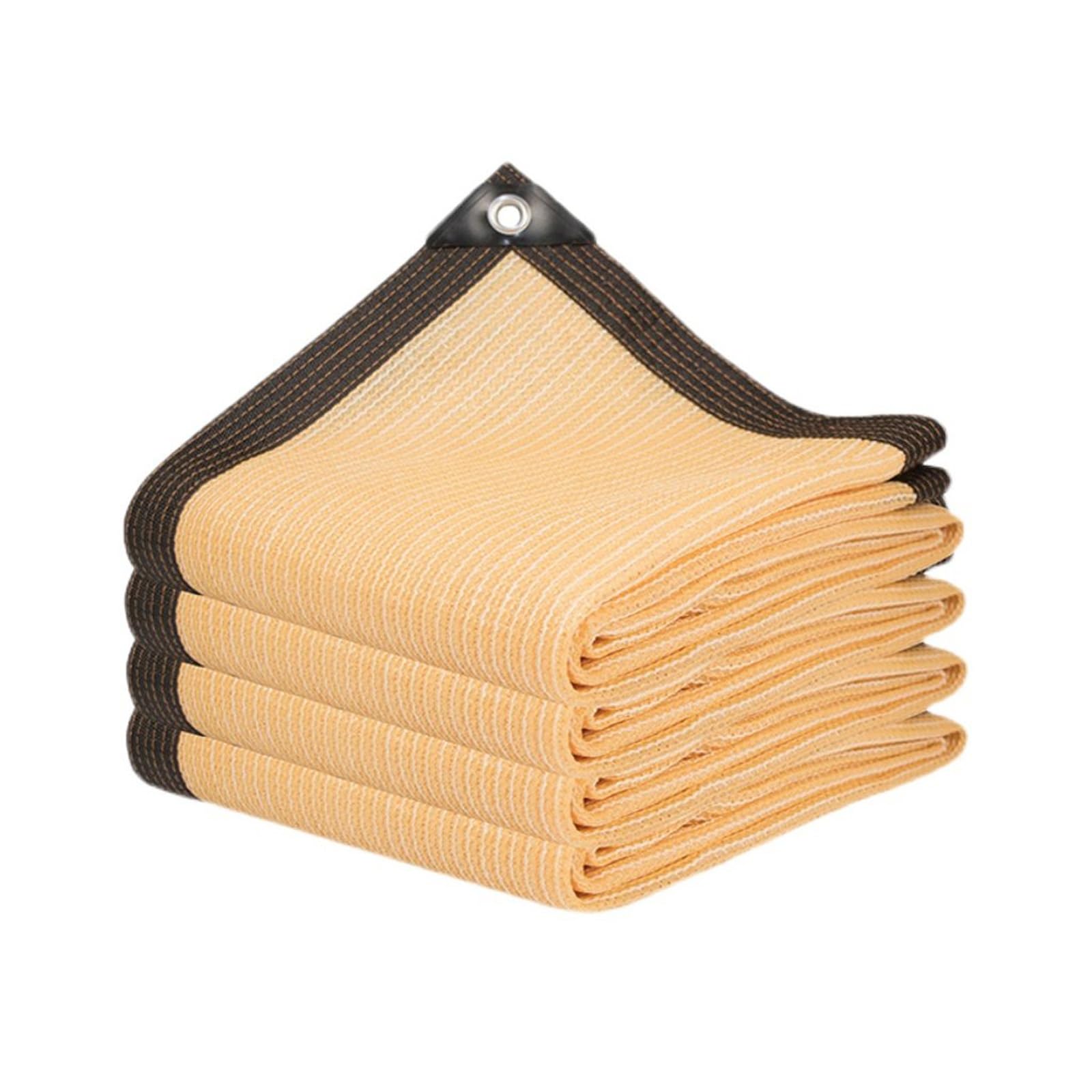 Voile d'ombrage avec œillets pour créer un coin de fraîcheur sur la terrasse