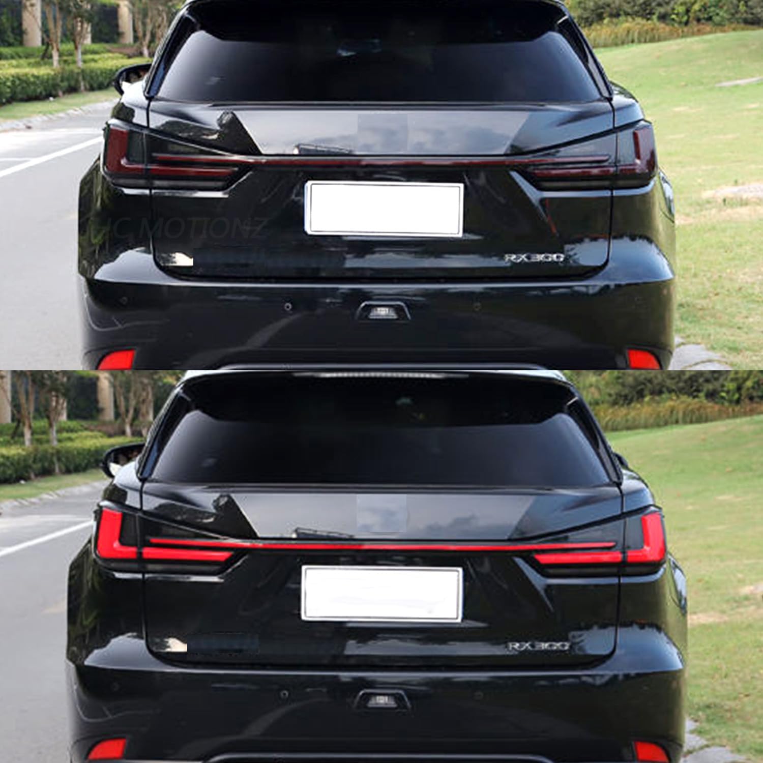HCmotion Tail Light With Trunk Light For Lexus RX 350 L RX 450h F 2016-2022 Rear Lamps With Animation DRL & Sequential Turn lights (Clear)