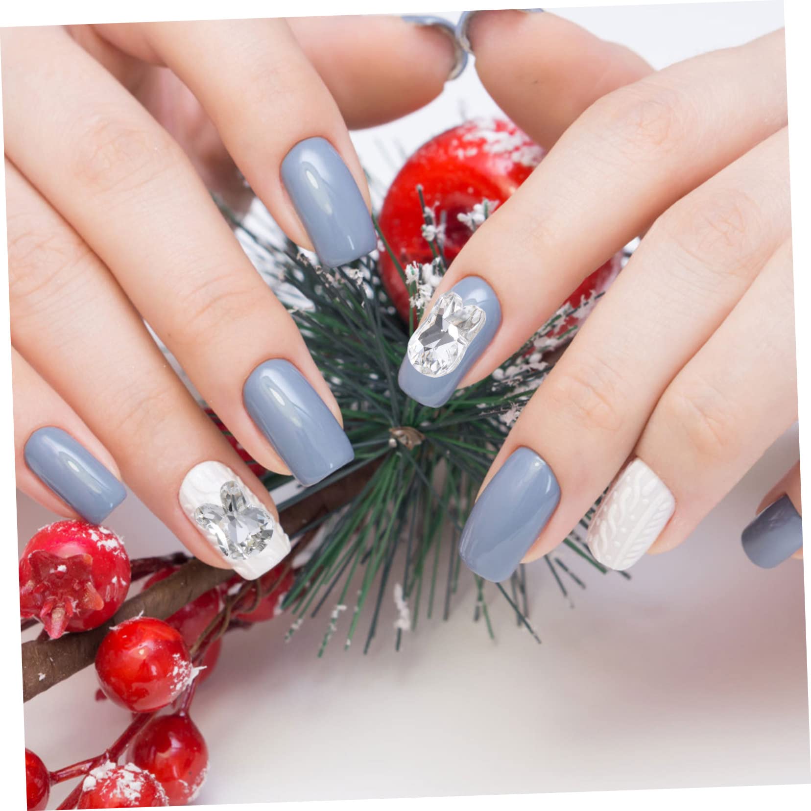 Healvian 80pezzi Ciondoli Per Unghie Tema Coniglio Decorazioni Nail Art Accessori Per Manicure Carini Per Donne e Ragazze