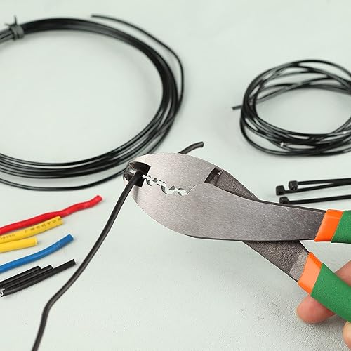 Miniatura 4 de SPEEDWOX Herramienta de prensado de corte de alambre Alicates eléctricos Alicates Crimper Cutter Alicates de crimpado de terminales eléctricos con