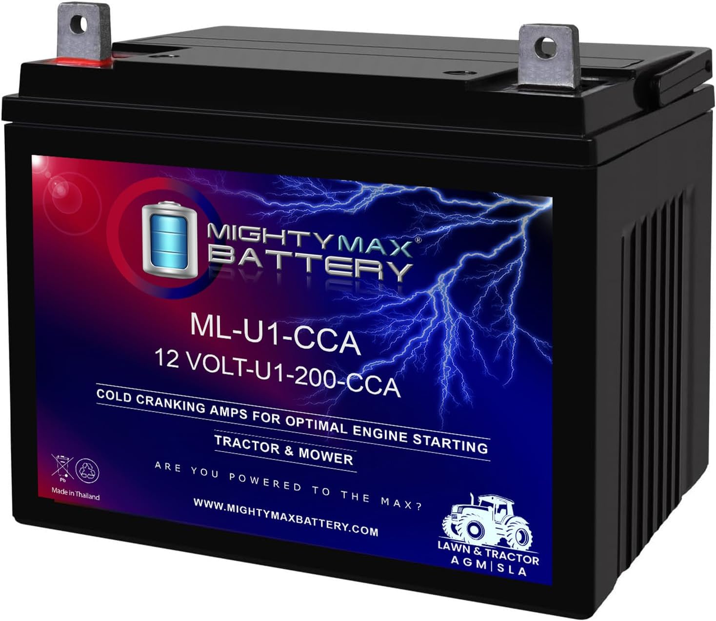 Mighty Max Battery ML-U1 12V 200CCA Battery for Husqvarna IZ5225TXP Zero-Turn Lawn Mower
