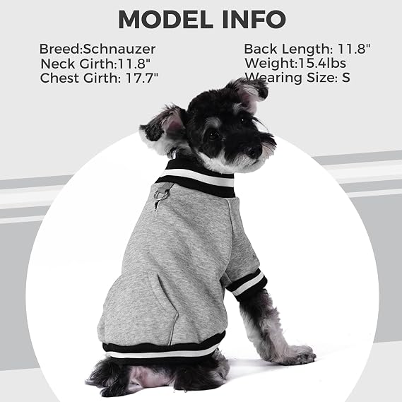 BINGPET Small Dog Sweater Pullover Fleece Vest with Leash Hole & D-Ring,Cotton Dog Hoodie for Small Medium Large Dogs Puppy Boys Girls,Thick Soft Fleece Winter Dog Clothes Cold Weather Sweatshirt Coat