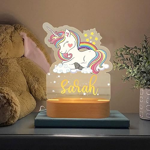Miniatura 9 de Unicornio, luz nocturna, luces nocturnas personalizadas para niños, luces nocturnas, luces nocturnas para dormitorio, decoración de dormitorio