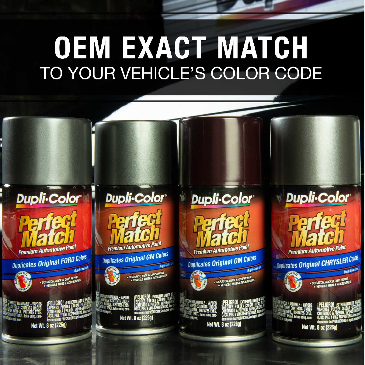 Dupli-Color EBTY15607-6PK Perfect Match Automotive Spray Paint