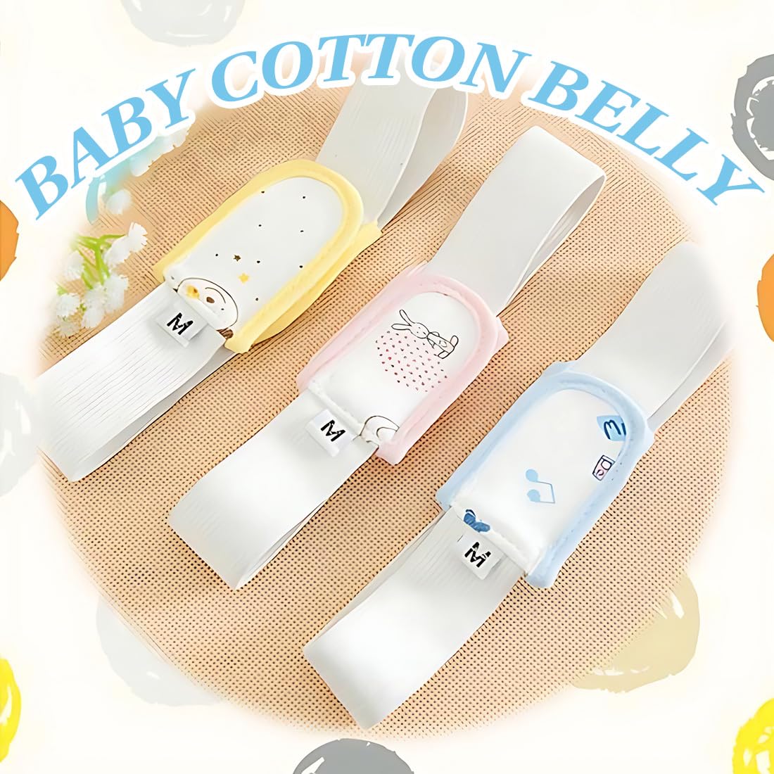 Cintura Per Pannolini Bambino Di Pancia Del Gas 3Pcs Morsetti Di Fissaggio