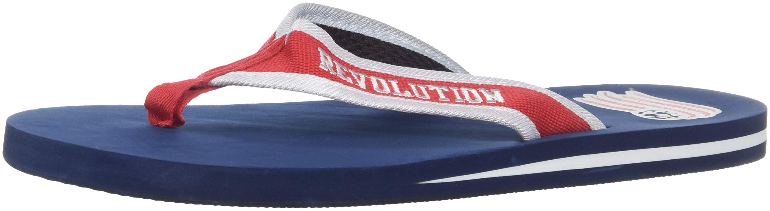 FOCO New England Revolution 2013 Mens Team Color Contour Flip Flop Large