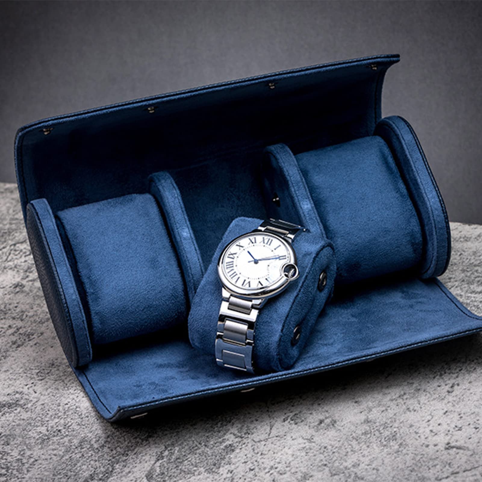 ACAREY Uhrenbox Schmuckkästchen Herren Damen Geschenk Reisen, Uhrenrolle Vintage Uhrengehäuse, Handgemachte Mehrzweck Uhrenrolle Schmuck Aufbewahrung, Und Frauen Uhrenrolle