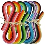 JUYA Multi-Color Quilling Strips Set 720 Strips 36 Colors 54cm Length/Strip Paper Width 7mm