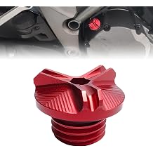 Motorcycle Oil Filler Cap Replacement for Honda CBR1000RR CBR600RR CBR500RR CBR900RR Redel 300 500 CMX300 CMX500 CBR650R, CNC Aluminum Engine Oil Filler Plug Cover Screw AccessoriesRed