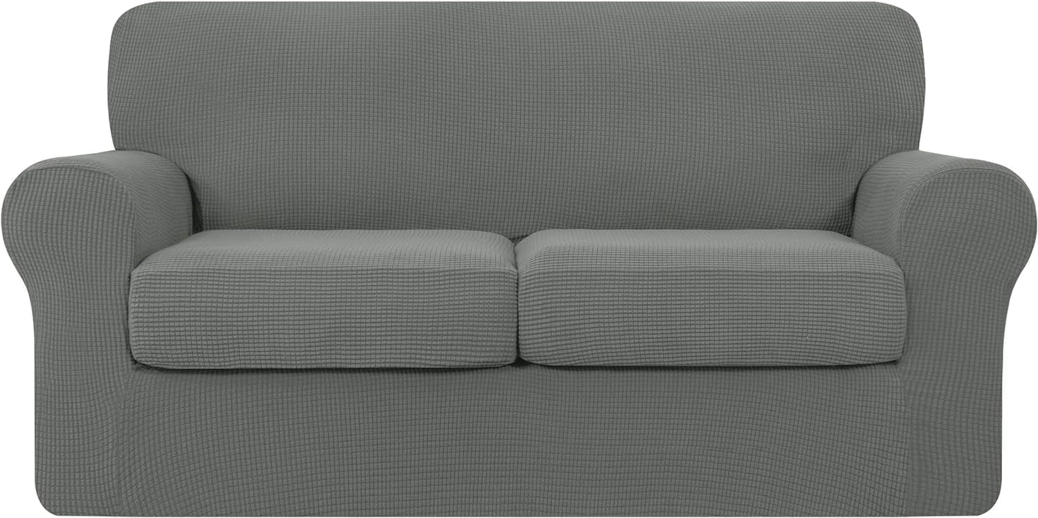 subrtex Couch Cover for 2 Cushion Sofa Slipcover Removable