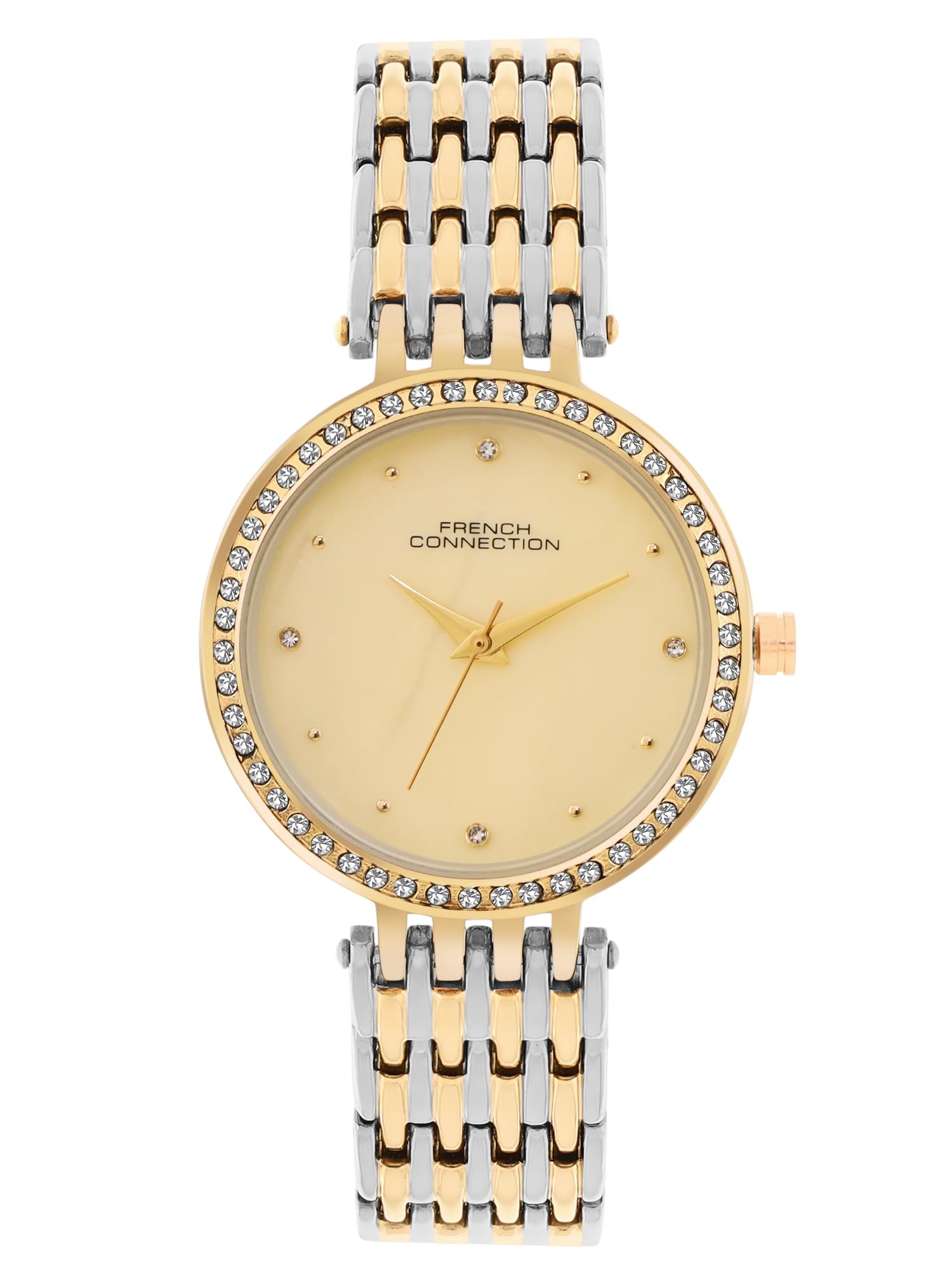 French Connection Analog Gold Dial Womens Watch-FCN075TM (B0D78MXSDN) Amazon Price History, Amazon Price Tracker