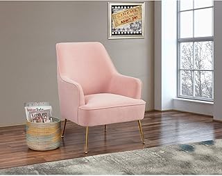 Alpine Furniture Rebecca Accent Chair, 28 x 28 x 35, Pink