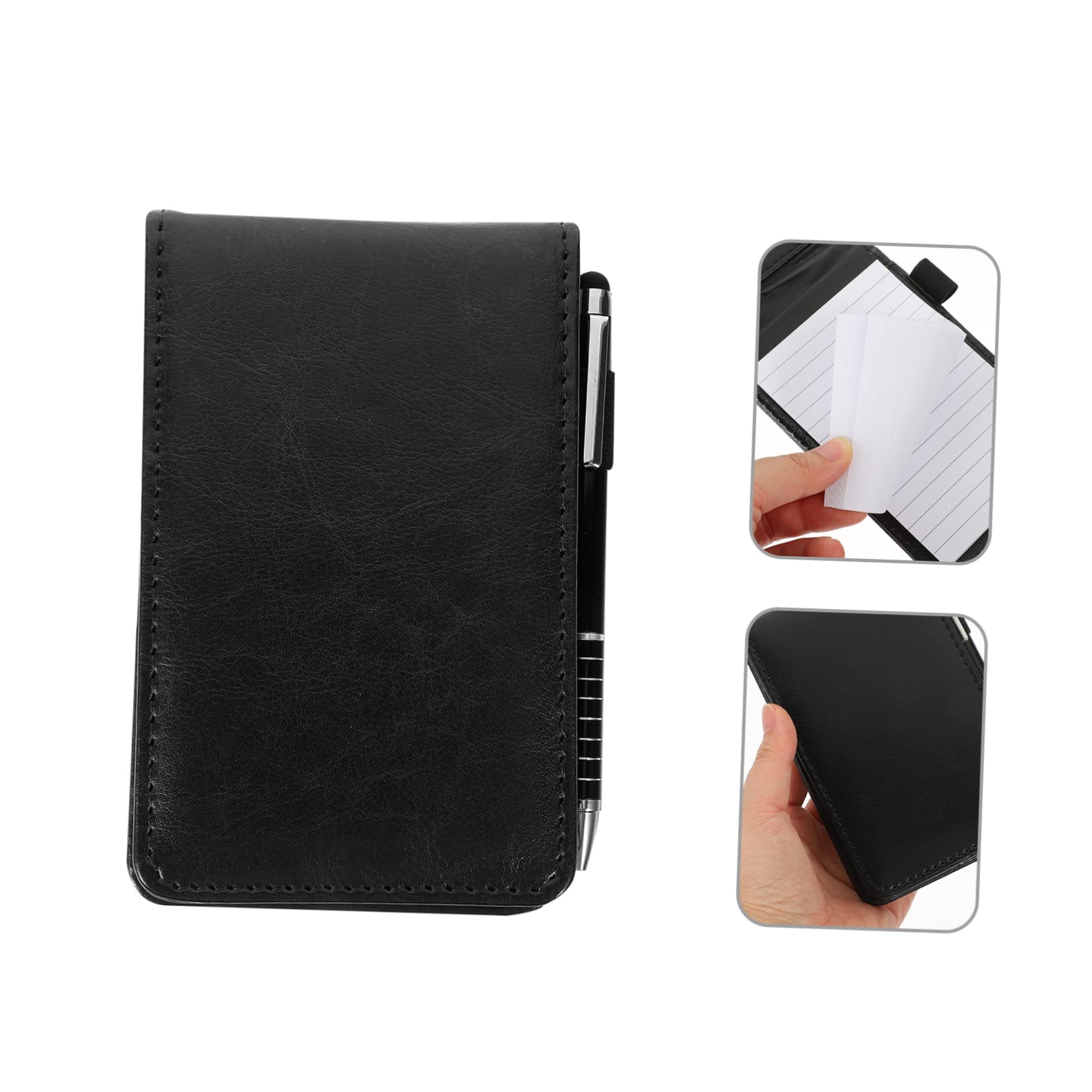VILLCASE 3juegos Cuaderno De Portátil Con Bolígrafo Libreta De Multifuncional Para Proyectos y Para Empresarial y Personal Material Pu Elegante y Práctico