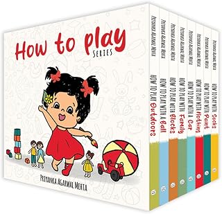 How to Play: 8 Interactive Board Books for Babies & Toddlers 0-3 | Independent Play, Motor Skills, Creativity Boosters by Ms Nunu