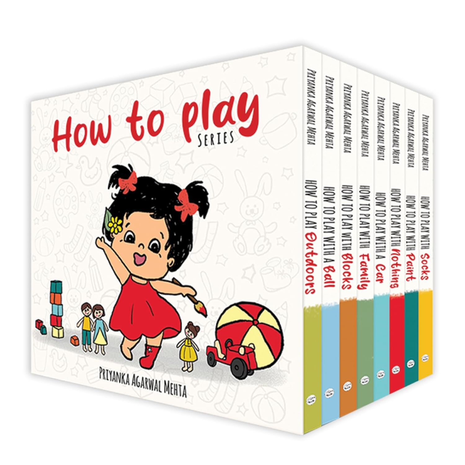 How to Play: 8 Interactive Board Books for Babies & Toddlers 0-3 | Independent Play, Motor Skills, Creativity Boosters by Ms Nunu