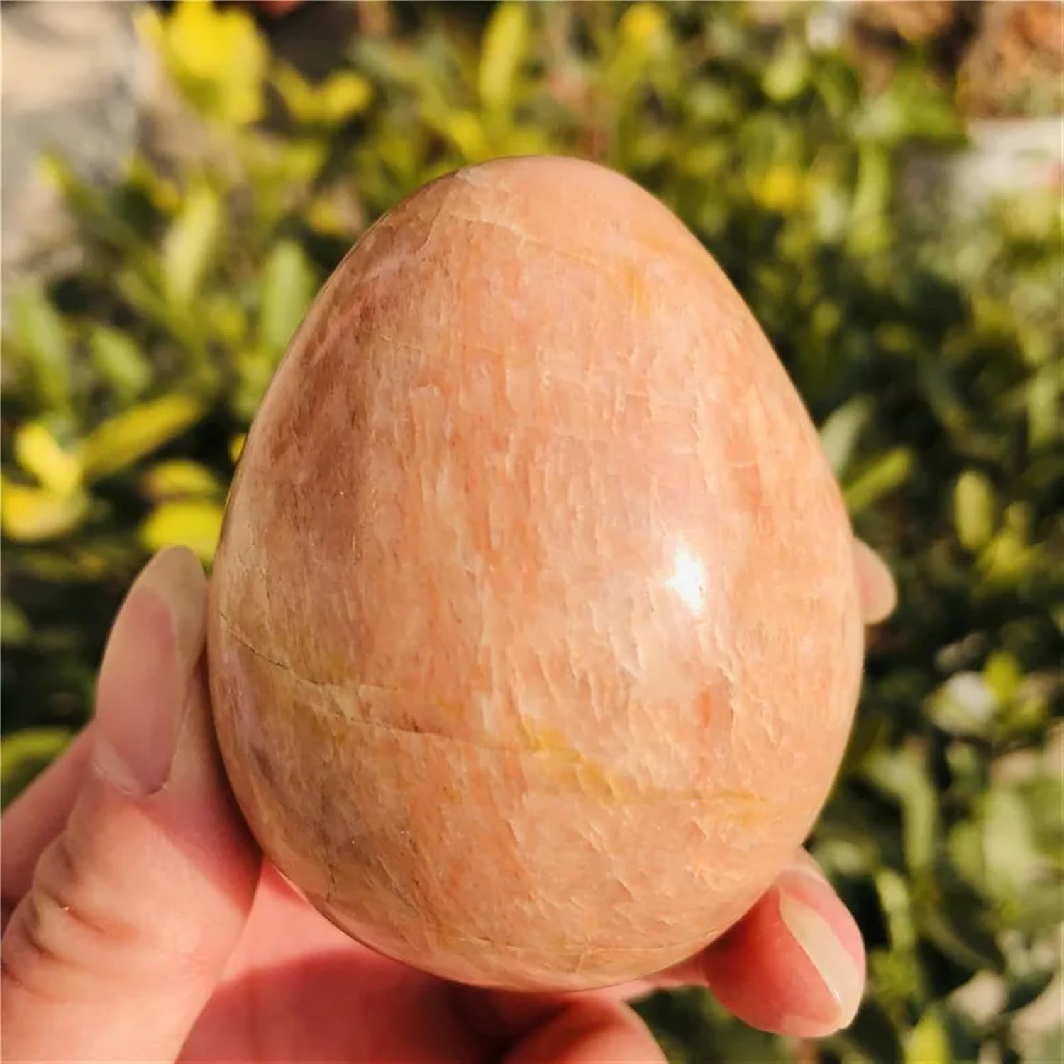 Yellow Moonstone Egg Quartz Crystal Home furnishings Decor
