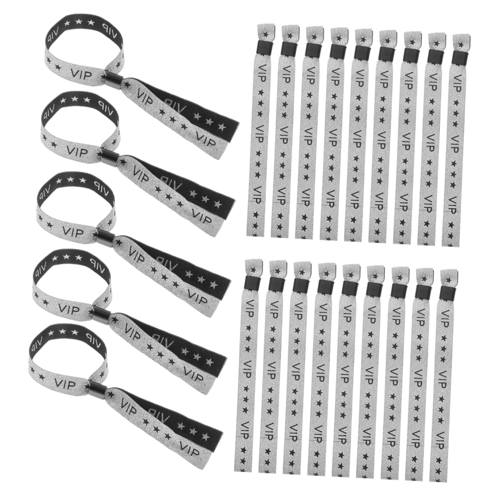 SHOWERORO 100piezas Pulseras De Identificación Para Fiestas Conciertos Deportes Elegantes Ajustables Coleccionables
