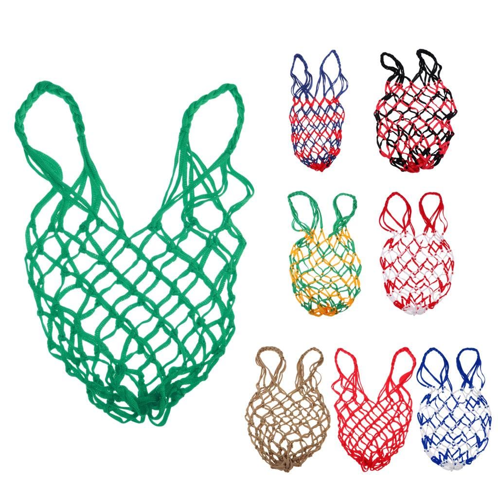 Bolsa de Pelota de Malla Balón de Baloncesto Llevar Bolsa de Red de Almacenamiento de Malla Titular Verde