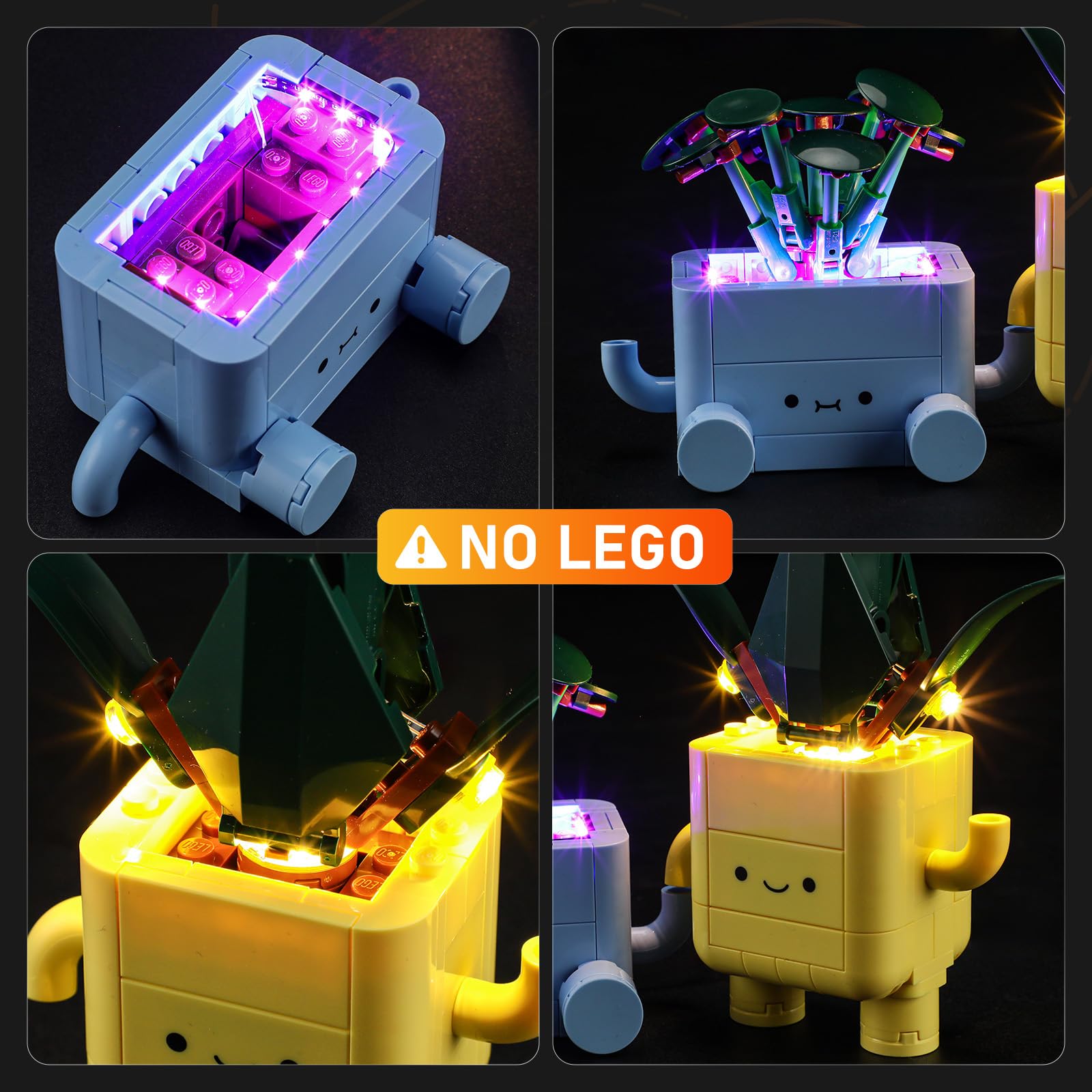 LIGHTAILING Jeu de Lumières pour Lego-10349 Petites Plantes Souriantes - Modèle en Blocs De Construction - Ne Figurant Pas sur Le Modèle