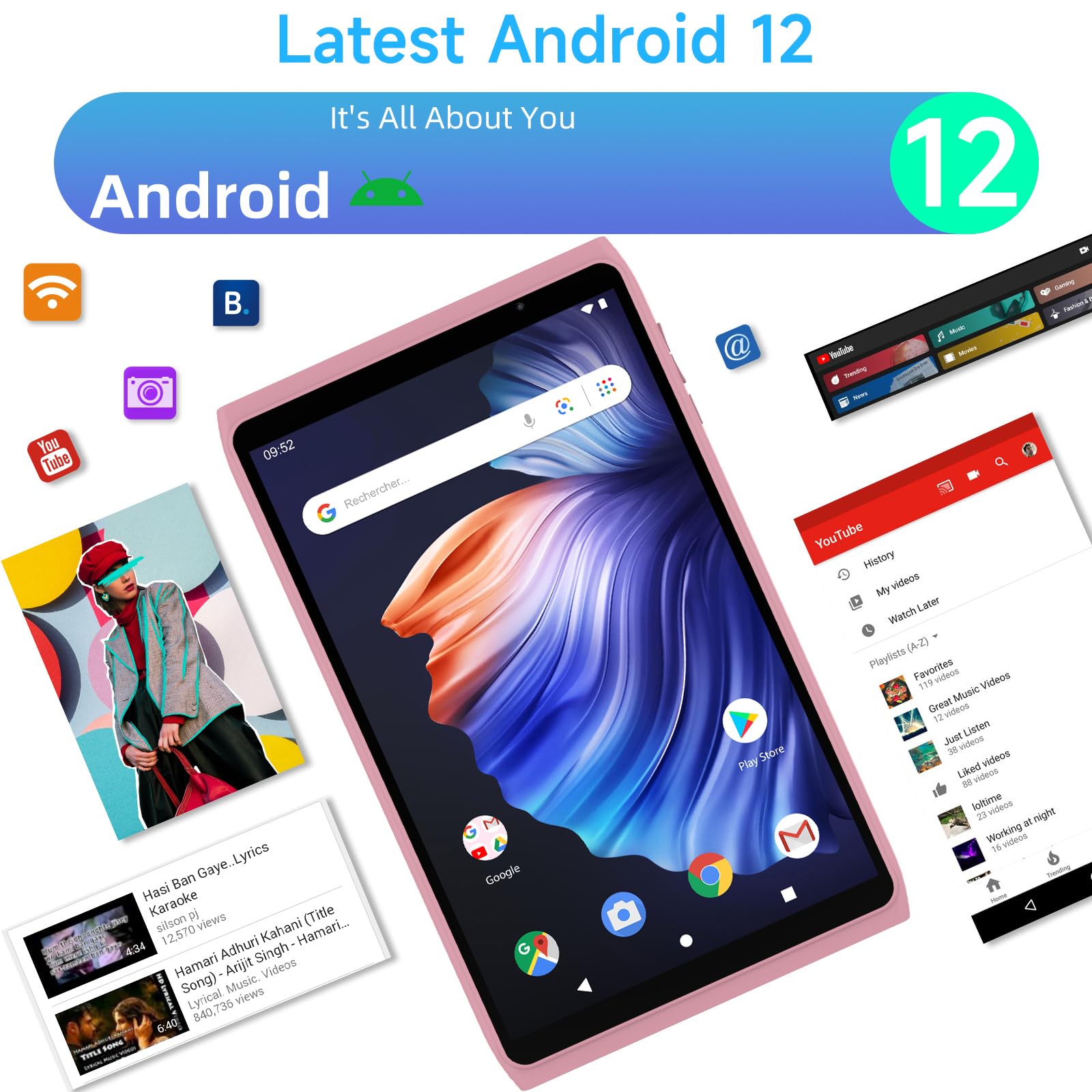 Amazon.com : Android Tablet 8 inch, Android 12.0 Tablet 32GB