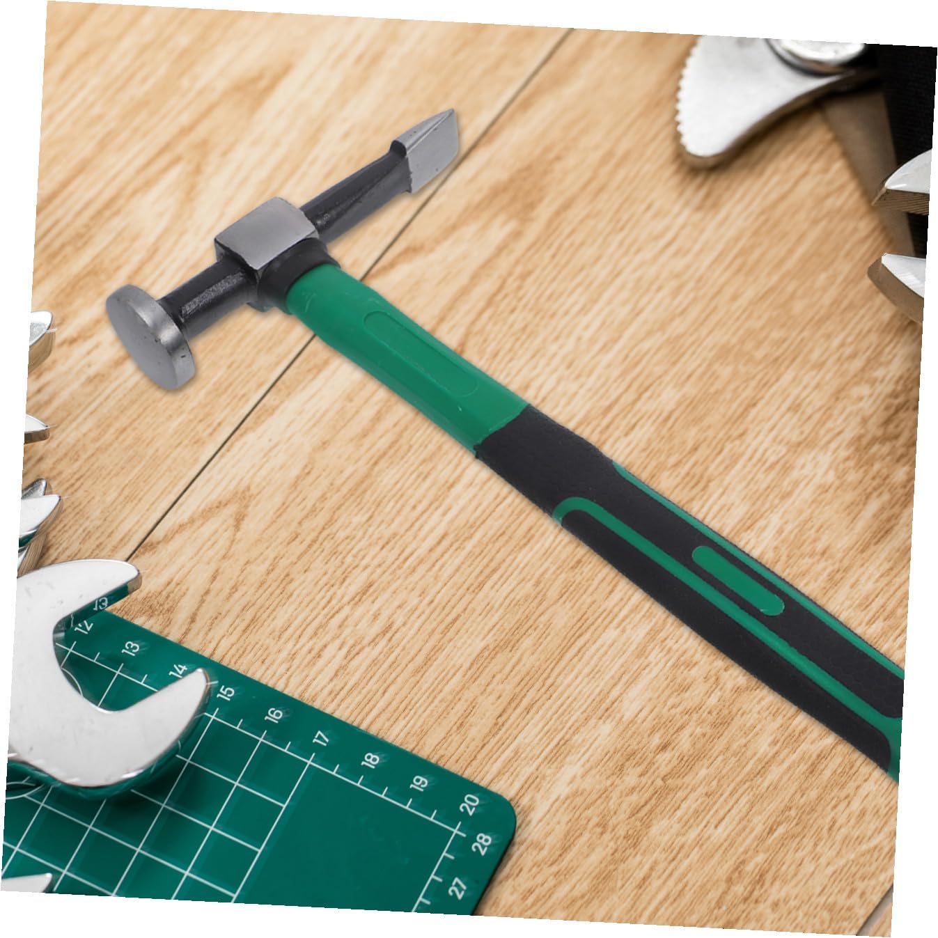 Auto Body Repair Hammer and Flat Head Plastic Handle Sheet Metal Hammer for Automotive Dent Removal and Vehicle Panel Repair Tools Car Repair Tool