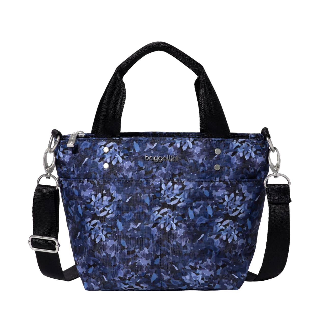 Baggallini Women's Mini Carryall Tote, Indigo Petal, One Size