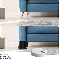 Vista 5 de Elevadores de cama de 6 pulgadas resistentes, elevadores de muebles para cama, escritorio, mesa, sofá, sofá, elevadores de cama de gran