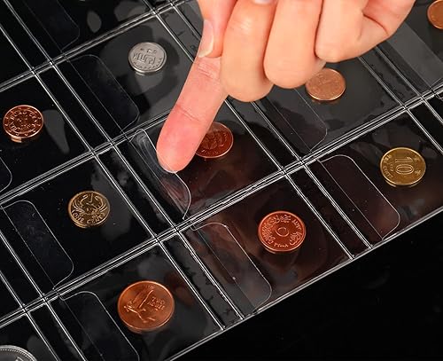 Miniatura 3 de Álbum de colección de monedas para coleccionistas, 200 bolsillos, álbum de colección de monedas (20 bolsillos)