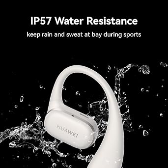 HUAWEI FreeArc Open-Ear Earbuds, Secure Fit and Comfort, IP57 Water Resistance, Dynamic Bass, 28 Hours Playtime, Sports Earphones, Headset for Running Workout Driving, iOS & Android, Bluetooth, Grey