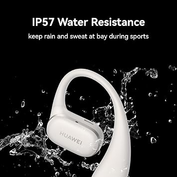 HUAWEI FreeArc Open-Ear Earbuds, Secure Fit and Comfort, IP57 Water Resistance, Dynamic Bass, 28 Hours Playtime, Sports Earphones, Headset for Running Workout Driving, iOS & Android, Bluetooth, Grey