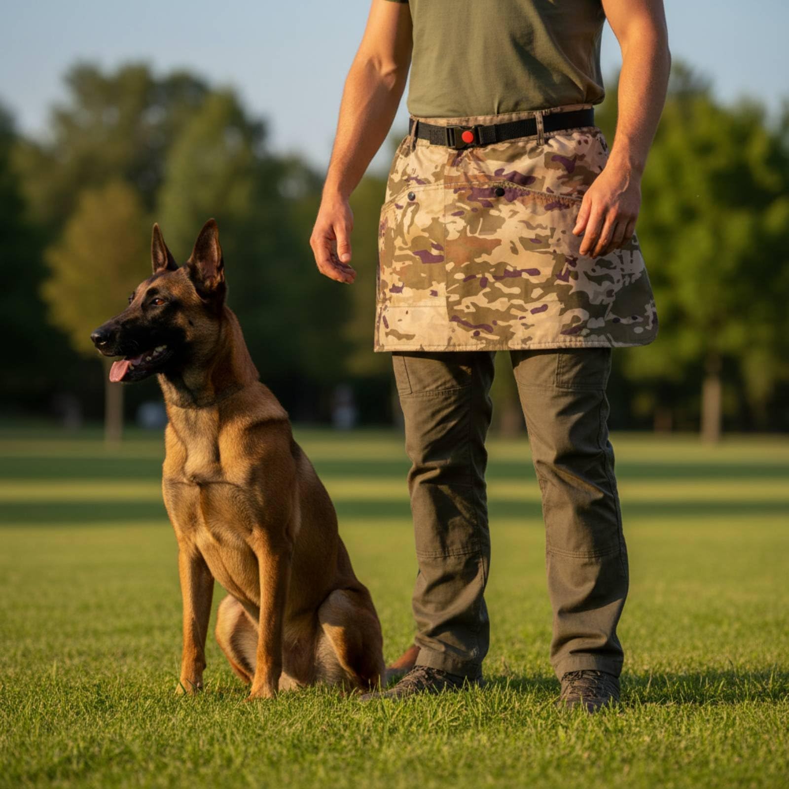 Baoblaze Grembiule Addestratore Cani Grembiule Addestramento Cintura Tasca Utility Gonna Addestramento Cane Impermeabile Facile da Pulire Nylon con Ampia