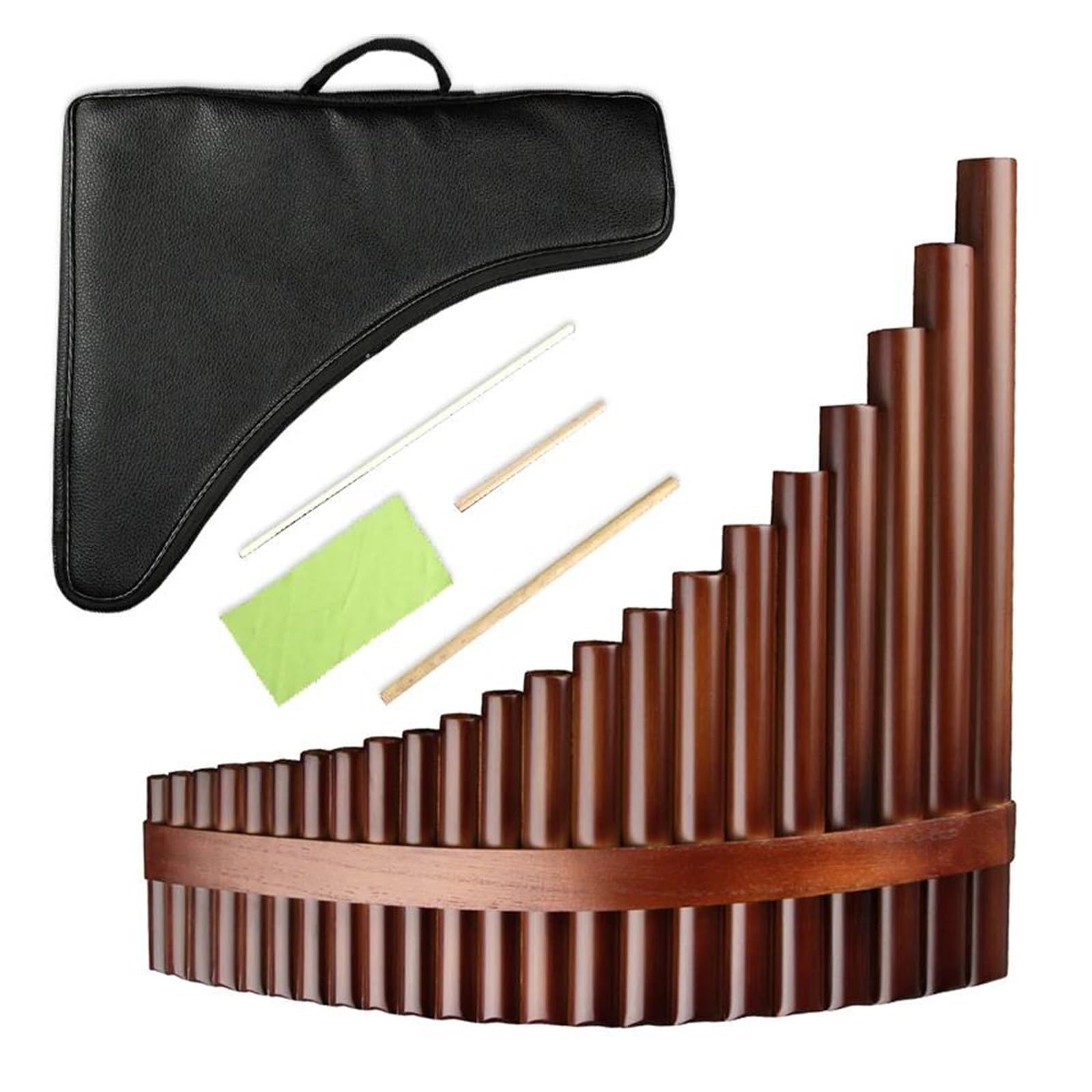 Professionelles Panflöten Blasinstrument 25 Pfeifen G Melodie Traditionelles Bambus Blasinstrument Panflöte(Right hand)