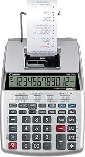 Accurate Calculation Canon P23DTSCII 12 Digit Portable Print Calculator, Silver, (47328)