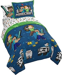 12 Minecraft Bedroom Ideas for Fun Creative Themed Spaces 8 Jay Franco Minecraft Full Comforter Set - 7 Piece Bedding Includes Sheet...