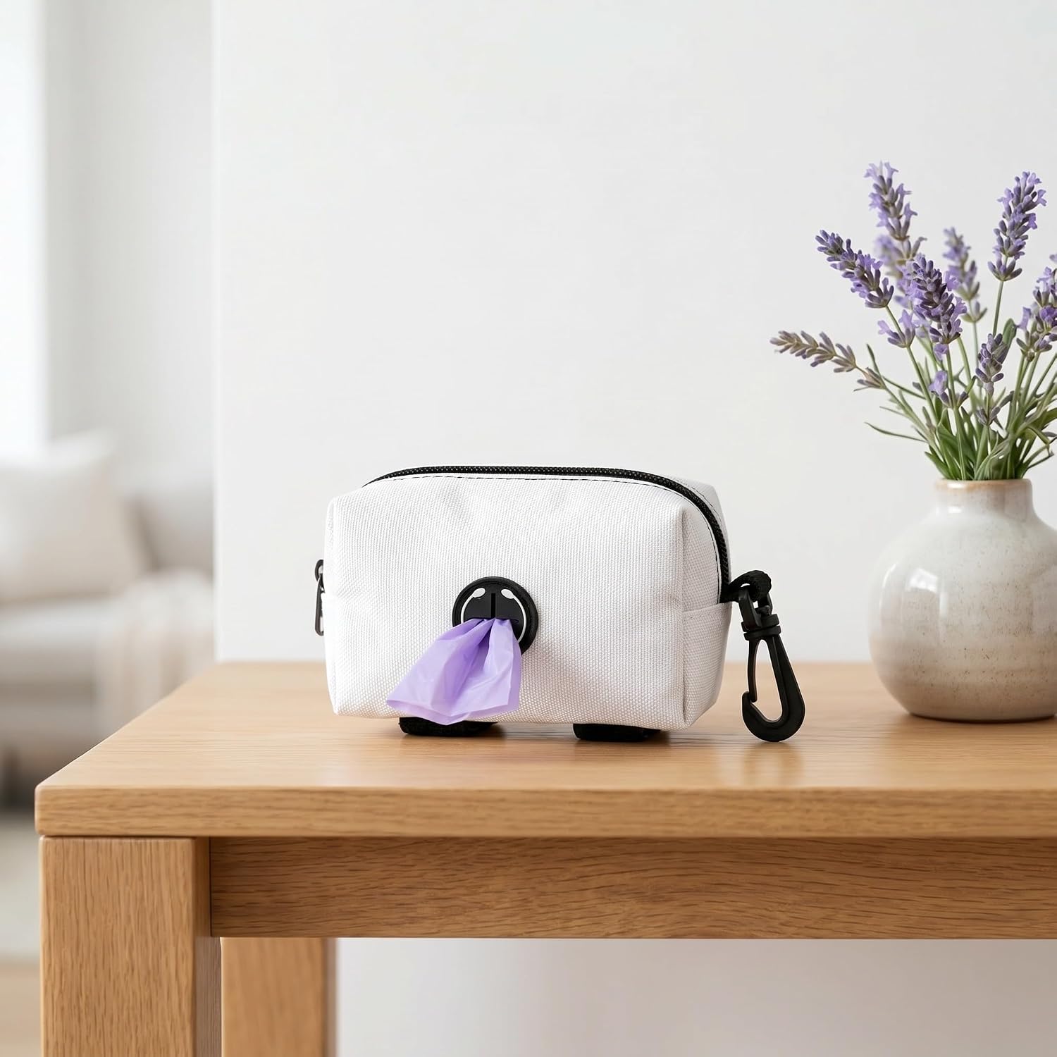 YARNOW Portable Fabric Duffel Dispenser, Easily Hooks to Stroller or Diaper Bag, Kids Travel Diaper Organizer, Pet Waste Bag Carrier for Walks and Outings
