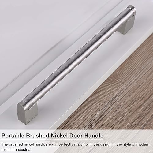 Miniatura 3 de Paquete de 10 tiradores de gabinete de 7-916 pulgadas, accesorios de acero inoxidable para gabinetes de cocina, manijas de tocador de níquel