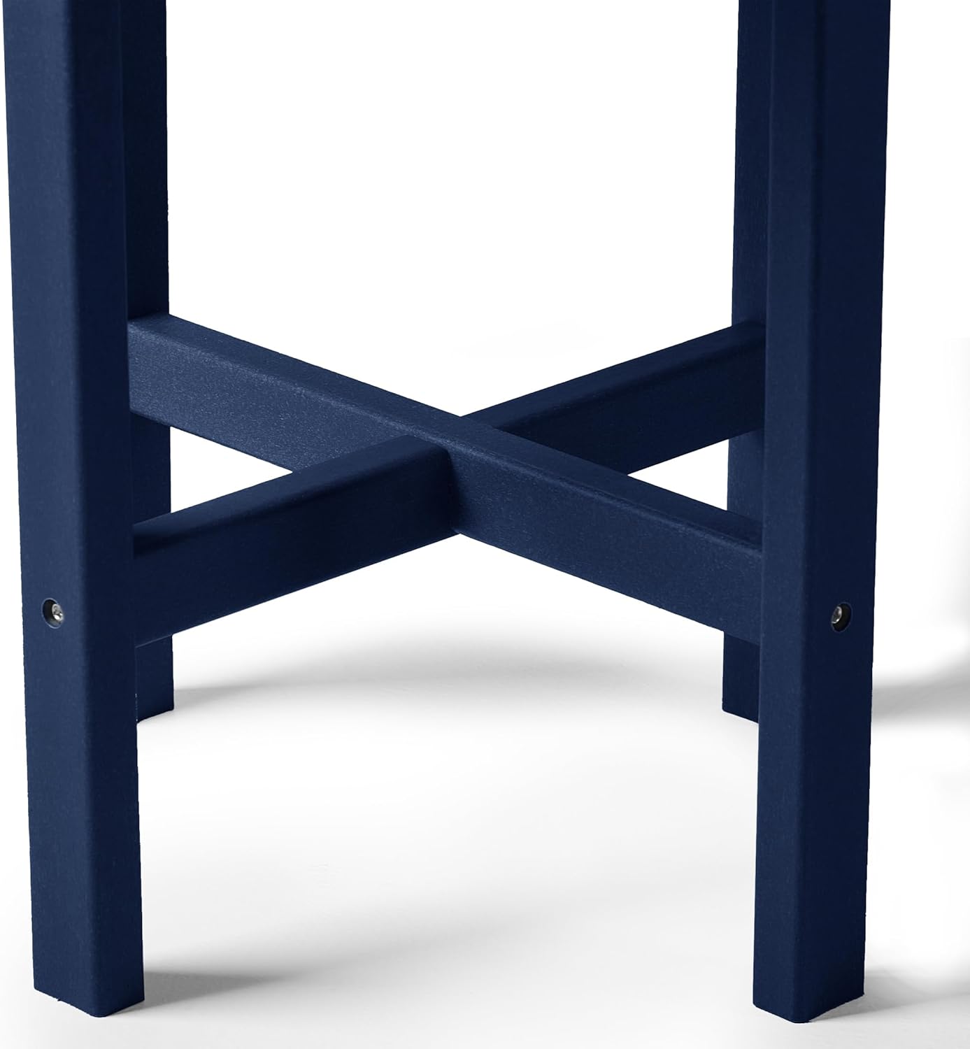 WO WESTIN OUTDOOR HDPE Altura Round 18" Side Table,Navy Blue