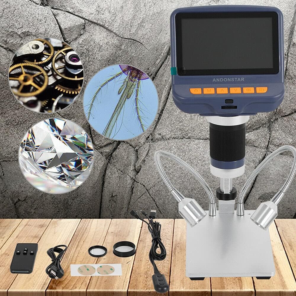 Andonstar AD106S Digital Microscope observing various objects