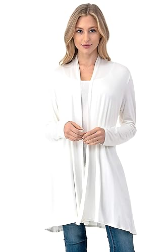 The Simpli Soft Casual Longline Longsleeve Cardigan - Made in