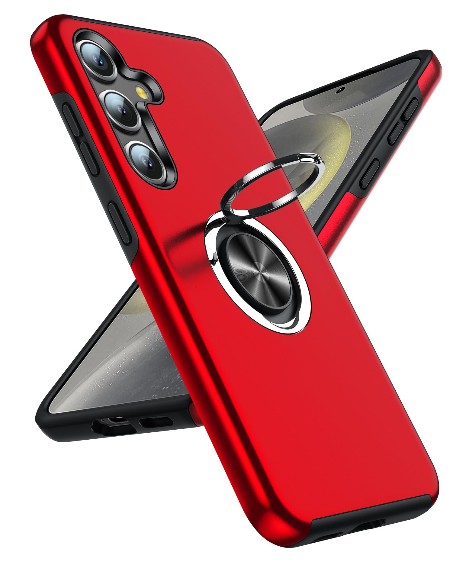LeYi Hülle für Samsung Galaxy A 5G mit 2 Panzerglas Schutzfolien, Hybrid Schutzhülle Militär Standard Stoßfest Case Handy Hüllen Cover mit 360° Grad Ring Ständer für Samsung