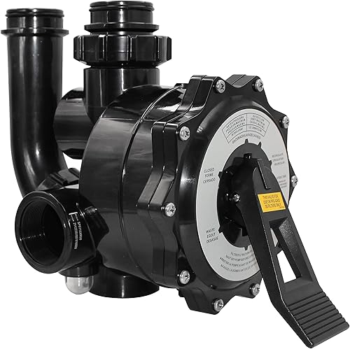 Miniatura 4 de SP0715XR50 Válvula de control compatible con Hayward Pro Series Vari-Flo, repuesto para filtro DE válvula multipuerto de 2 pulgadas (negro)