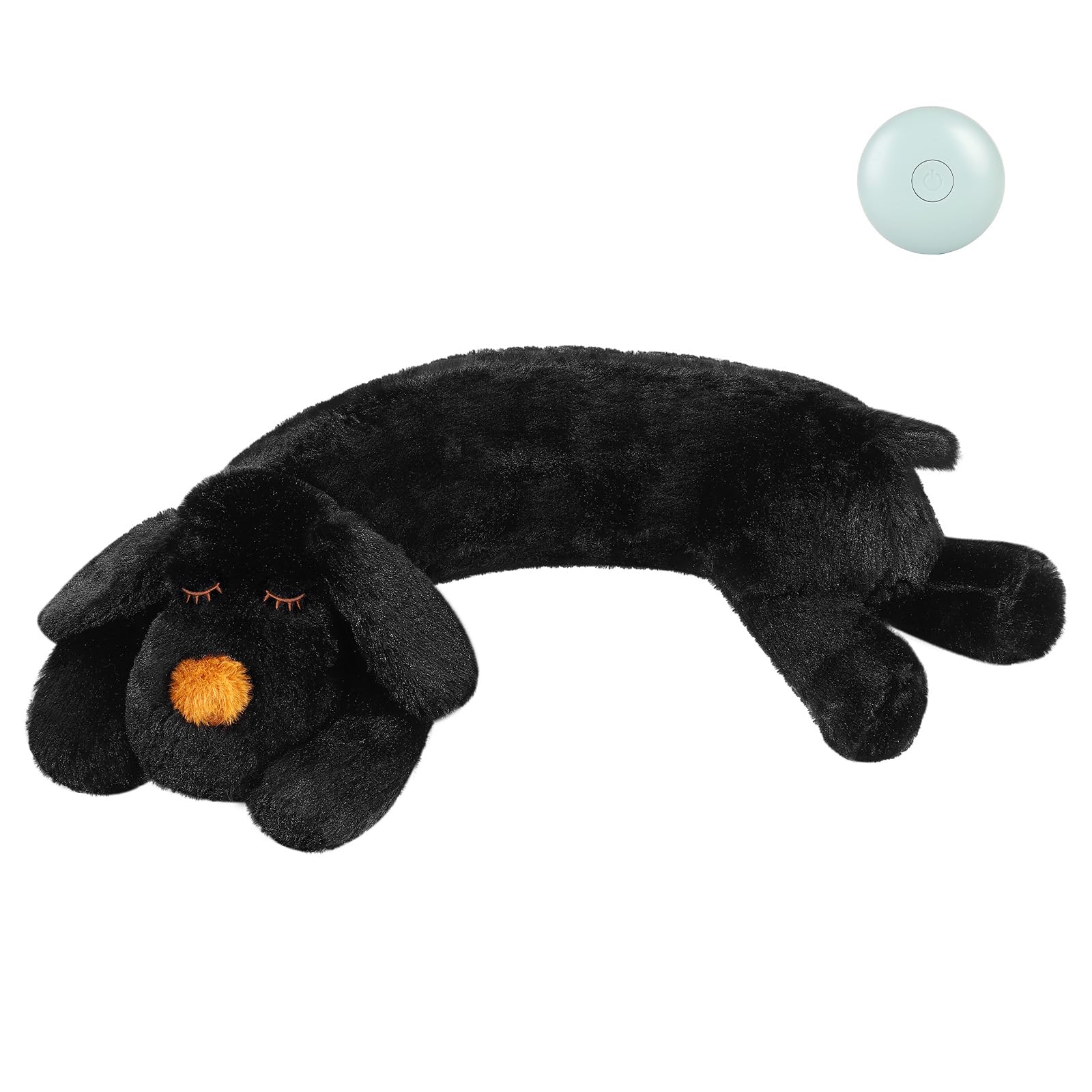 WEOK Heartbeat Toy for Puppy - Comfort Cuddler Pillow, Dog Anxiety Relief Calming Aid, Stuffed Animal for Sleep Aid, heart beat teddy for Cats Pets — image 1